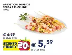 Arrosticini Di Pesce Spada E Zucchine