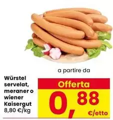 Kaiser - Würstel Servelat, Meraner O Wiener