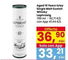 Laphroaig - Aged 10 Years Islay Single Malt Scotch Whisky