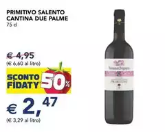 Cantine due palme - Primitivo Salento