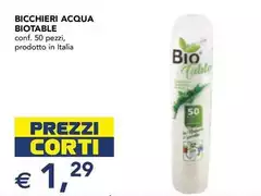Biotable - Bicchieri Acqua