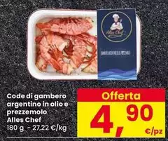 Chef select - Code Di Gambero Argentino In Olio E Prezzemolo