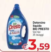 Bio Presto - Detersivo Liquido