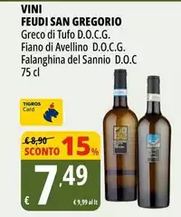 Feudi di san gregorio - Greco Di Tufo D.O.C.G. Fiano Di Avellino D.O.C.G. Falanghina Del Sannio D.O.C