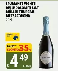 Mezzacorona - Spumante Viigneti Delle Dolomiti I.G.T. Müller Thurgau