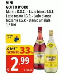 Gotto d'oro - Vini