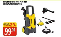 Lavor - Idropulitrice Dive Plus 120 Con Lavapatio
