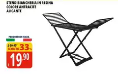 Stendibiancheria In Resina Colore Antracite Alicante