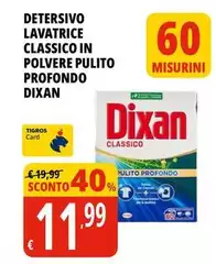 Dixan - Detersivo Lavatrice Classico In Polvere Pulito Profondo