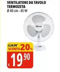 Termozeta - Ventilatore Da Tavolo