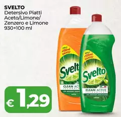 Svelto - Detersivo Piatti Aceto/Limone/Zenzero E Limone