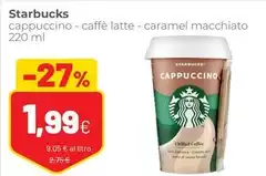Starbucks - Cappucino - Caffè Latte - Caramel Macchiato