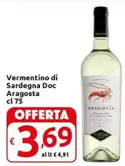 Vermentino Di Sardegna DOC Aragosta