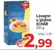 Lasagne S/glutine