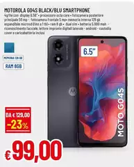 Motorola - G04S Black/Blu Smartphone