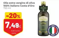 Costa d'Oro - Olio Extra Vergine Di Oliva 100% Italiano