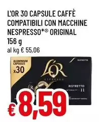 L'Or - 30 Capsule Caffè Compatibili Con Macchine Nespresso Original