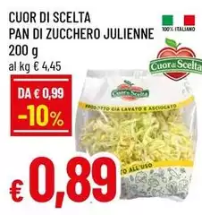 Cuor di scelta - Pan Di Zucchero Julienne