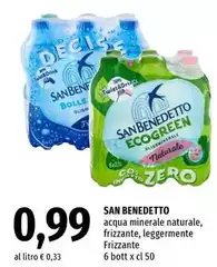 San Benedetto - Acqua Minerale Naturale, Frizzante, Leggermente