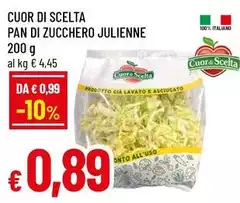 Cuor di scelta - Pan Di Zucchero Julienne