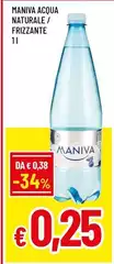 Maniva - Acqua Naturale/ Frizzante