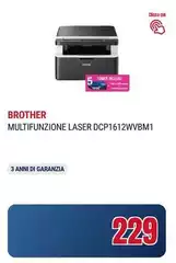 Brother - Multifunzione Laser DCP1612WVBM1