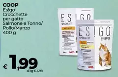 Coop - Es!go Crocchette Per Gatto Salmone E Tonno/ Pollo/ Manzo