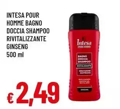Intesa - Pour Homme Bagno Doccia Shampoo Ravitalizzante Ginseng
