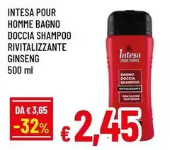Intesa - Pour Homme Bagno Doccia Shampoo Rivitalizzante Ginseng