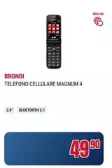 Brondi - MAGNUM 4 7,11 Cm (2.8") Bianco Telefono Cellulare Basico