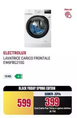 Electrolux - Lavatrice Carico Frontale EW6FBG210G 