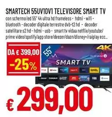 Smartech - 55uv10v10 Televisore Smart Tv