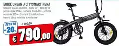 Max - Ebike Urban J CitySMART Nera