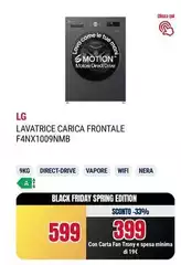 LG - Lavatrice Caricamento Frontale F4NX1009NMB