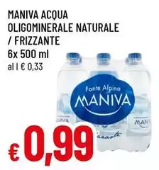 Maniva - Acqua Oligominerale Naturale