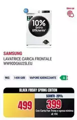 Samsung - Lavatrice Carica Frontale WW90DG6U25LEU