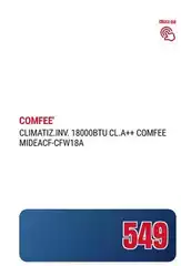 Comfeè - Climatiz. Inv. 18000Btu CL.A++ Comfee MIDEACF-CFW18A