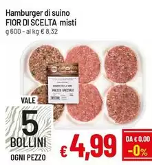 Vale - Hamburger Di Suino Fior Di Scelta Misti