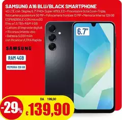 Samsung - A16 Blu/black Smartphone