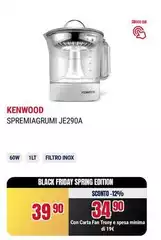 Kenwood - Spremiagrumi JE290A