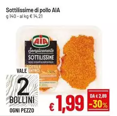Aia - Sottilissime Di Pollo