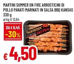 Martini - On Fire Arrosticini Di Pollo Panati Marinati In Salsa BBQ Kansas