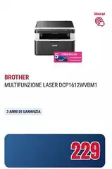Brother - Multifunzione Laser DCP1612WVBM1 