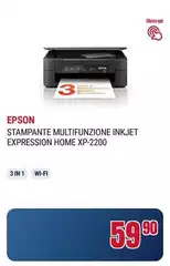 Epson - Expression Home XP-2200 Ad Inchiostro A4 5760 X 1440 DPI 27 Ppm Wi-Fi