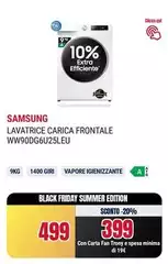 Samsung - Lavatrice Carica Frontale WW90DG6U25LEU