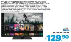 Telefunken - Tv Led 32" TE3275D4512DT Hd-Smart
