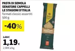 Le stagioni d'italia - Pasta Di Semola Senatore Cappelli
