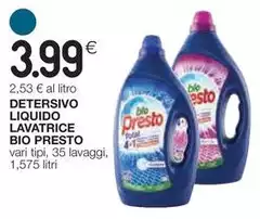 Bio Presto - Detersivo Liquido Lavatrice