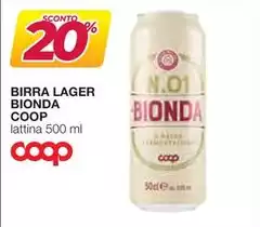 Coop - Birra Lager Bionda