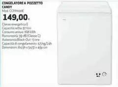 Candy - Congelatore A Pozzetto